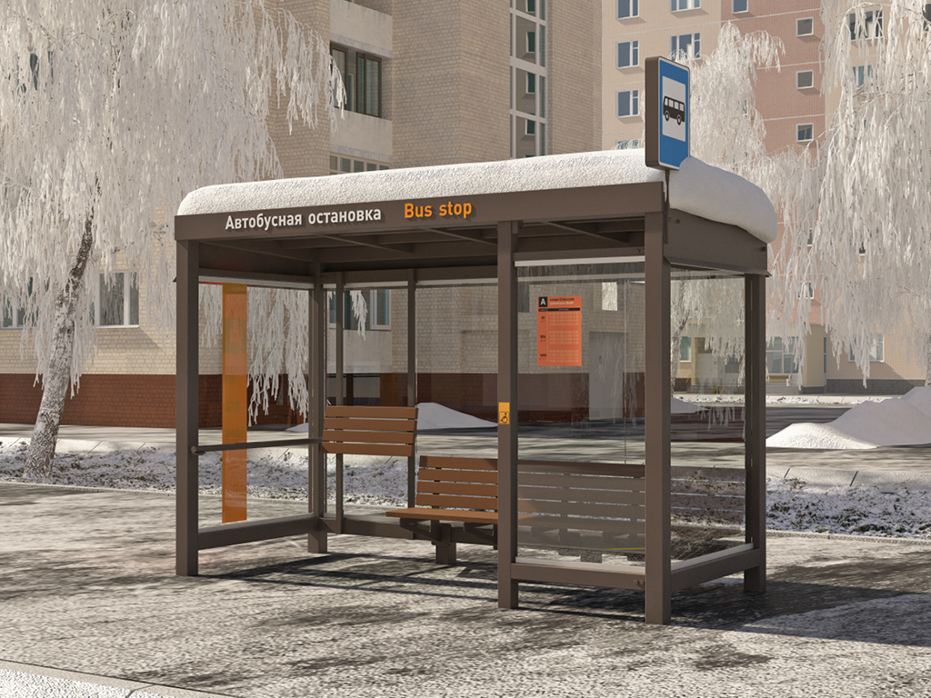 Надежный и прочный каркас, окрашенный в антрацитово-серый цвет (RAL 7016). По желанию заказчика возможна окраска в иной цвет